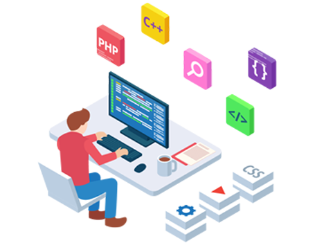 Back Office Management Illustration